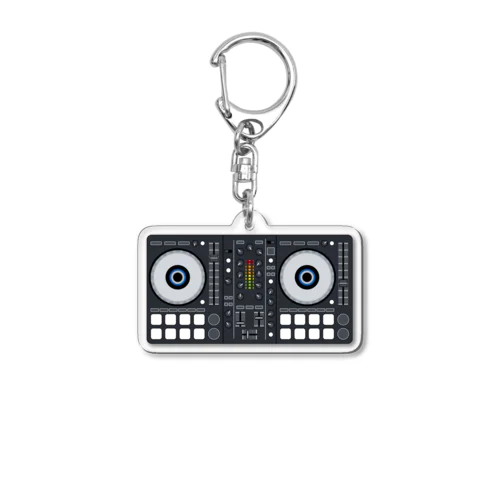 シンプルなDJコントローラーのイラストです! Acrylic Key Chain