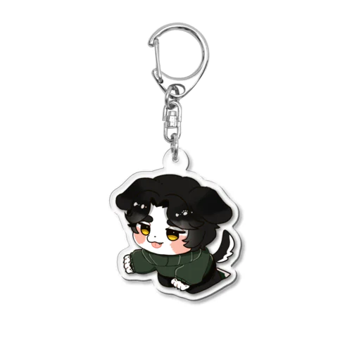 ボーダーコリーの獣人こんぶ Acrylic Key Chain