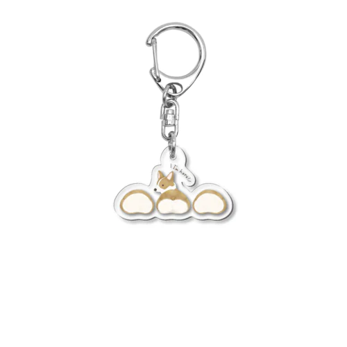 「I'm here!」コーギー ver. Acrylic Key Chain