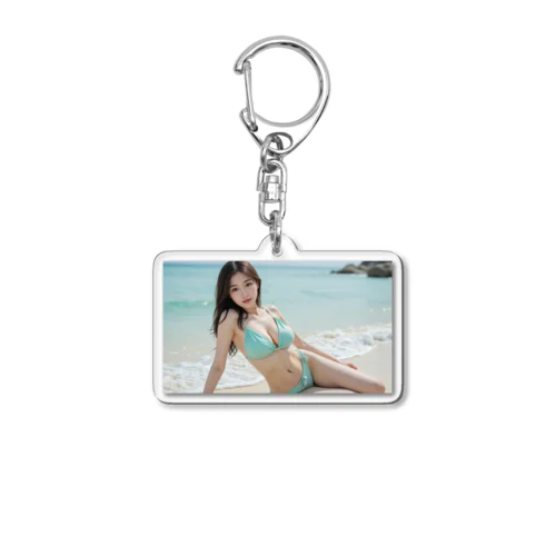 Premium AI Girls 6 Acrylic Key Chain