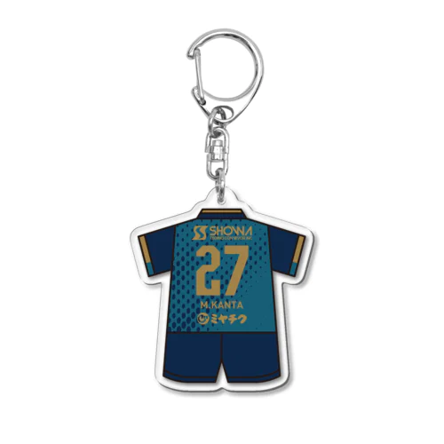 #27 松本幹太 ユニフォーム背中 Acrylic Key Chain