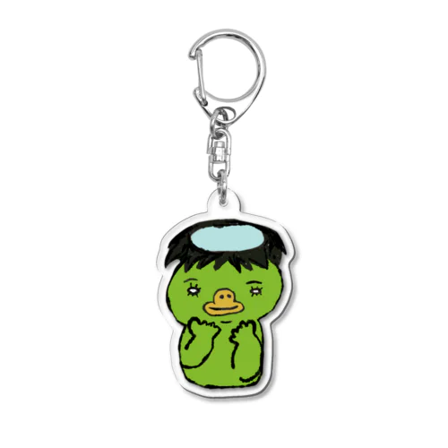 わしねこ　かっぱ Acrylic Key Chain