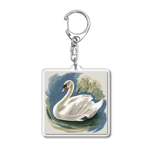 ラファエロ × 白鳥 Acrylic Key Chain