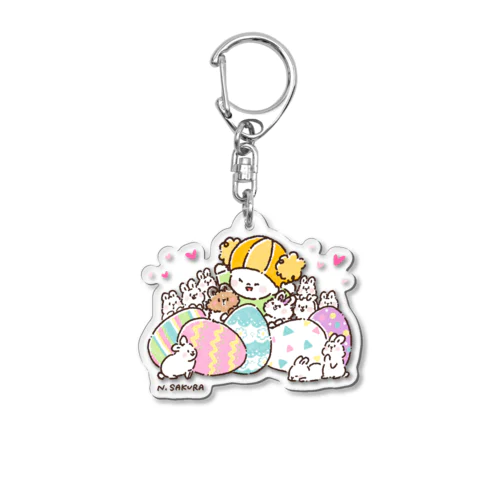 サリーとポーヤのイースター Acrylic Key Chain