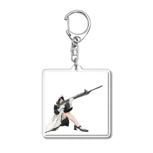 バトルメイド:マシンガン Acrylic Key Chain