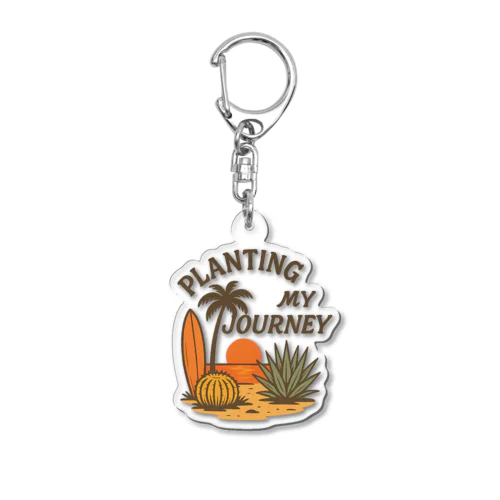 PLANTING MY JOURNEY - Sunset Coast Acrylic Key Chain