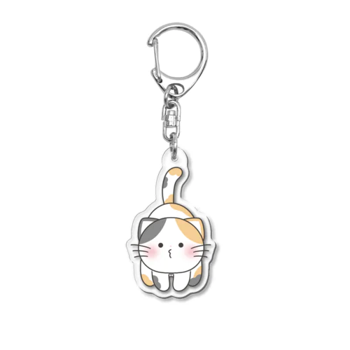 吊るされみけまる Acrylic Key Chain