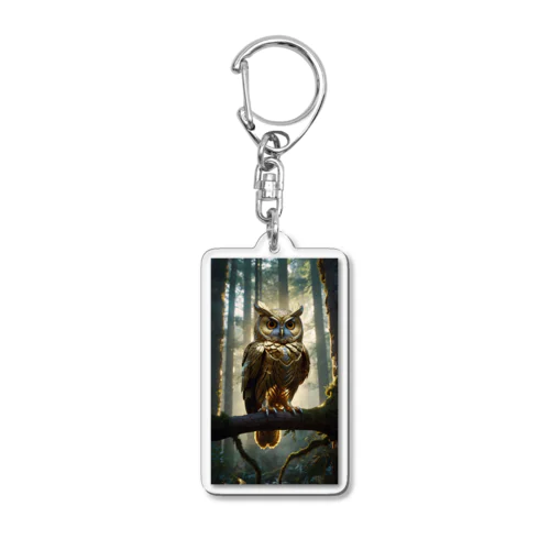 幸福なふくろう Acrylic Key Chain