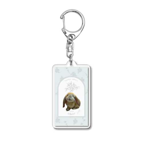 baby girl2 Acrylic Key Chain