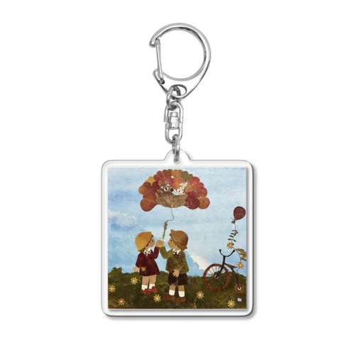 風船のファンタジー Acrylic Key Chain