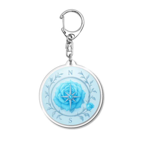 蒼薔薇の羅針盤 -静かな調律-  Acrylic Key Chain