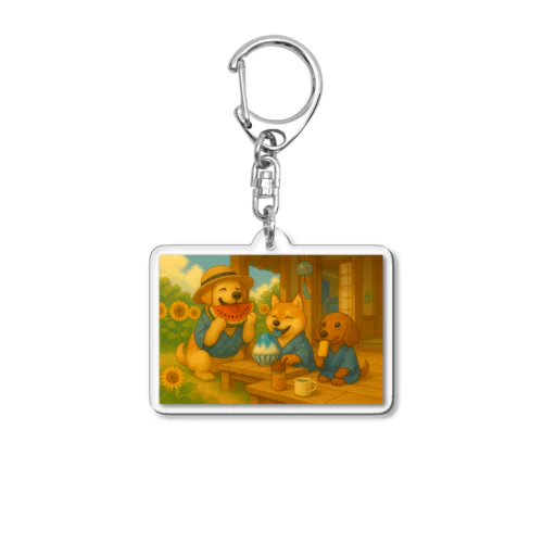 夏の楽しいひとコマ Acrylic Key Chain