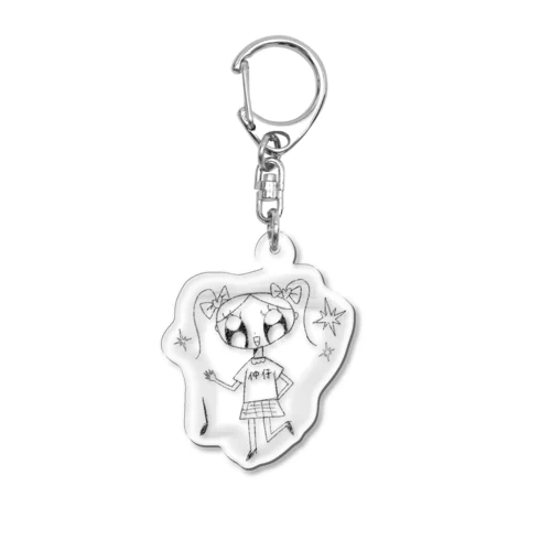 ⭐︎jiyucho⭐︎ 小1の時描いていた絵アクキー Acrylic Key Chain