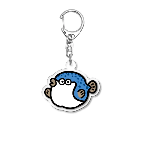 ふぐ-あお- Acrylic Key Chain