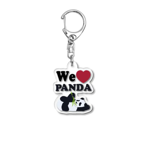 we love パンダ Acrylic Key Chain