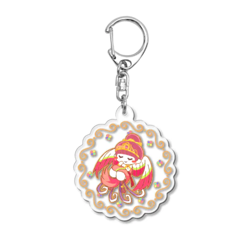 チビビンガ(桃)アクリルキーホルダー Acrylic Key Chain