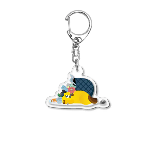 Scrapbox beaver フルグラフィックTシャツ Acrylic Key Chain