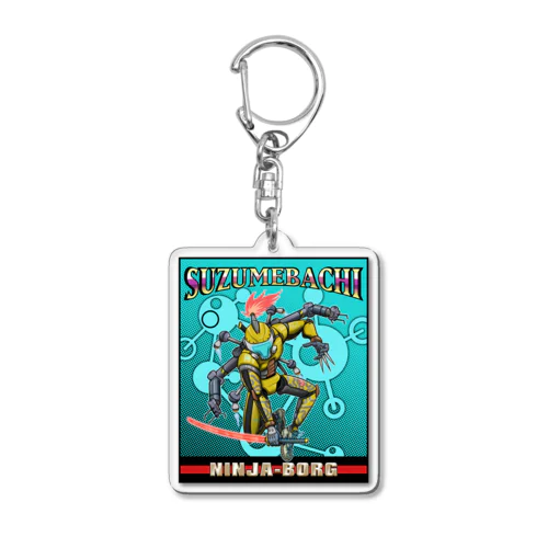 SUZUMEBACHI -NINJA BORG- Acrylic Key Chain