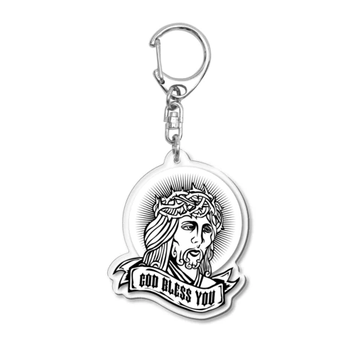 GOD BLESS YOU Acrylic Key Chain