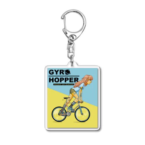 GYRO HOPPER (inked fixie girl) Acrylic Key Chain