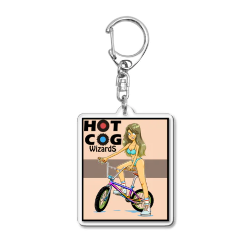 HOT COG Acrylic Key Chain