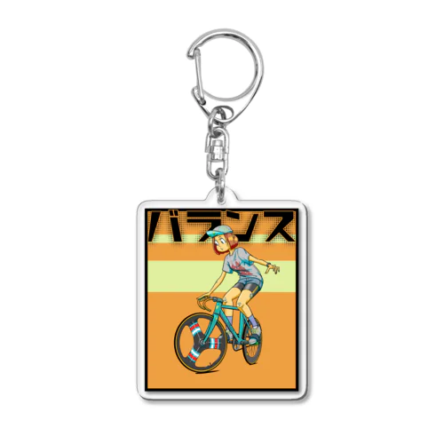 バランス (inked fixie girl) Acrylic Key Chain