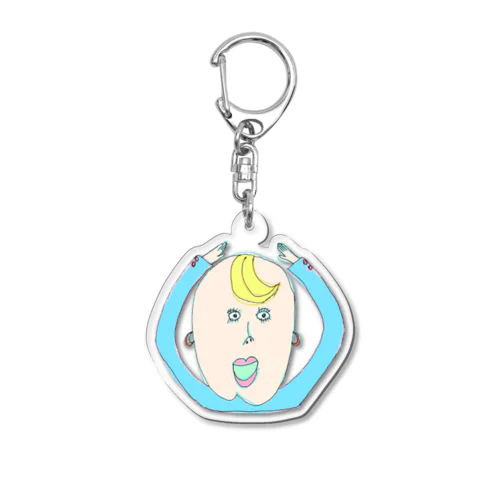 何でもマルにする心の広い人　トッコ Acrylic Key Chain