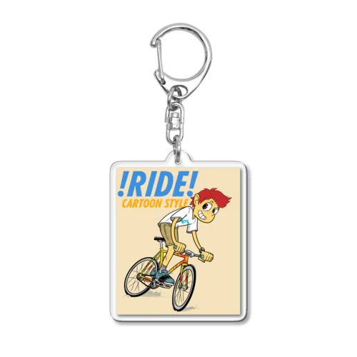 !RIDE! (CARTOON STYLE) Acrylic Key Chain