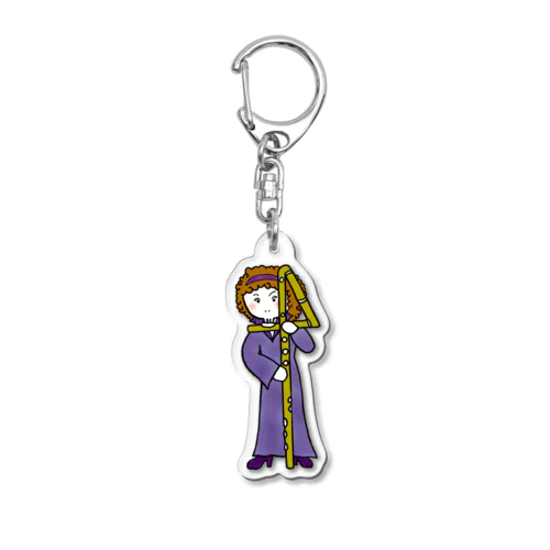 コントラバス・フルート女子 Acrylic Key Chain