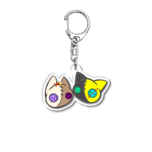 【つむぎはぎシリーズ】トラとウマ Acrylic Key Chain