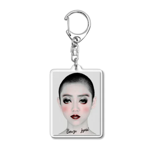 坊主女子 Acrylic Key Chain