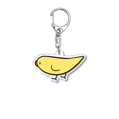 とことこセキセイインコルチノーちゃん【まめるりはことり】 Acrylic Key Chain