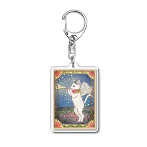 　ねこ天使 in Xmas Acrylic Key Chain