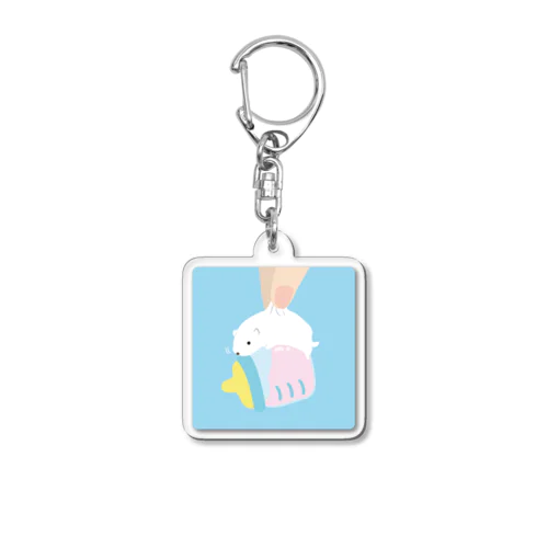 おつまみシリーズ「おこじょもどきと🍼」 Acrylic Key Chain