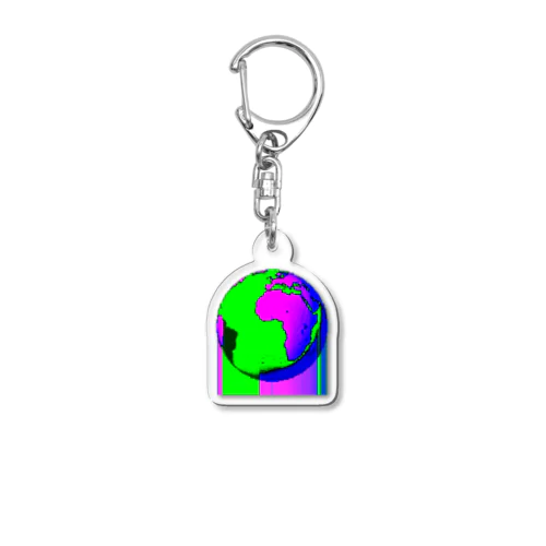 溶け地球 Acrylic Key Chain