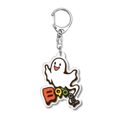 おばけちゃんばぁ!(Boo!ゴースト)カラフル Acrylic Key Chain
