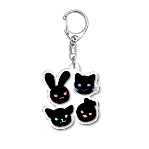 TEAM ﾒｽｶﾞｷ Acrylic Key Chain