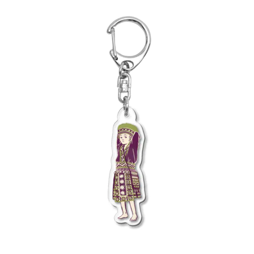 【タイの人々】モン族の女の子 Acrylic Key Chain