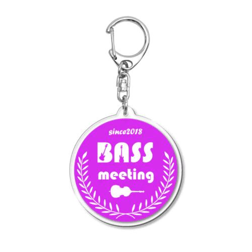 BASS MEETING (purple) Acrylic Key Chain