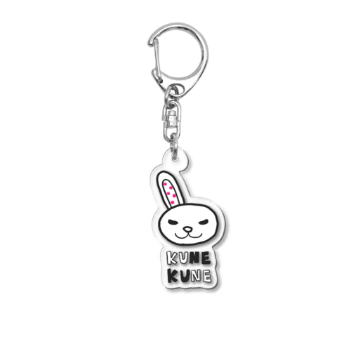 ももたまウサギ　クネクネオリジナルTシャツ Acrylic Key Chain