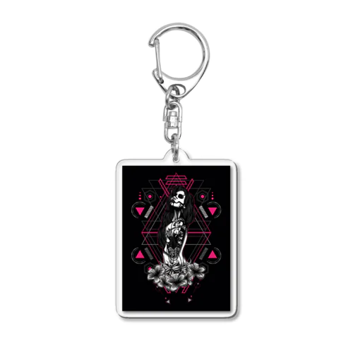 neo girl Acrylic Key Chain