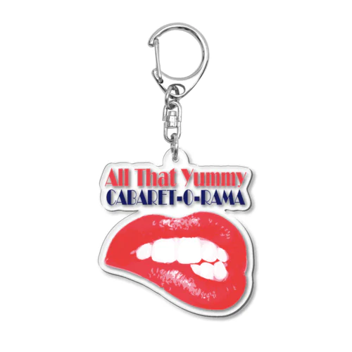 All That Yummy青ロゴ Acrylic Key Chain