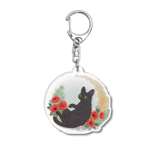 moonにゃんこ Acrylic Key Chain