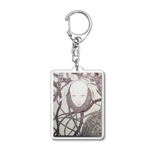 弁髪豚野郎 Acrylic Key Chain