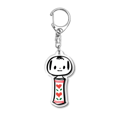 めんこいこけし/一本 Acrylic Key Chain