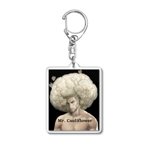 カリフラワー先生 （イラスト大） Acrylic Key Chain