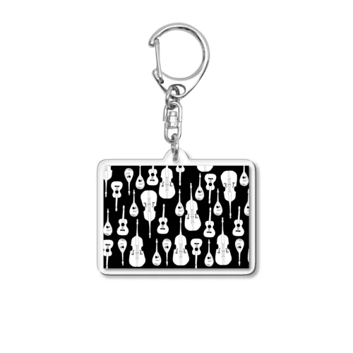 マンドリンオーケストラ(black) Acrylic Key Chain