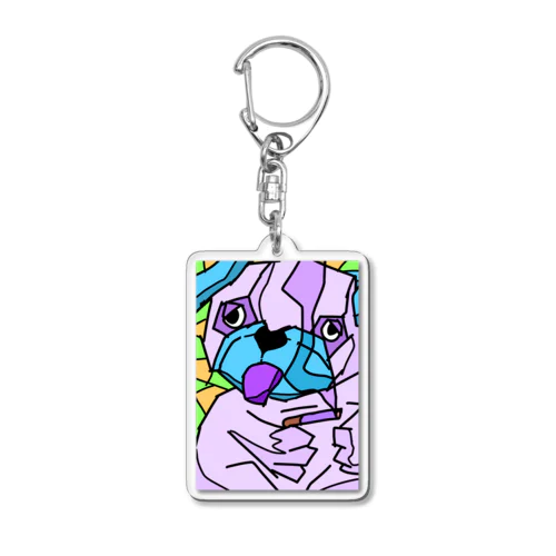 oh! パグゥさん(愛煙家) Acrylic Key Chain