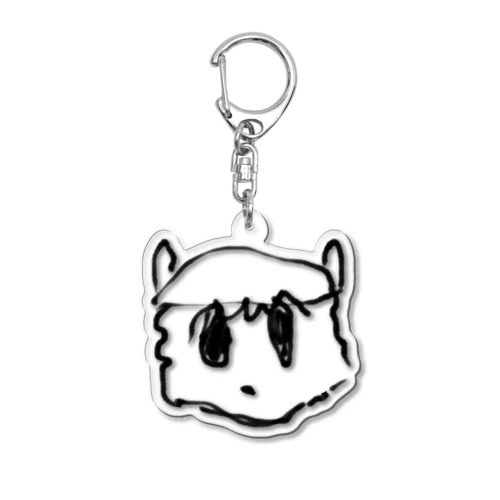 顔だけむりんちゃん Acrylic Key Chain