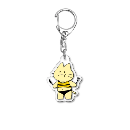 くいしんぼねこ Acrylic Key Chain